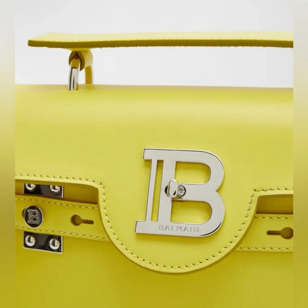 Balmain NWT BBuzz 23 Top-Handle Bag in Smooth Leather - Picture 7 of 8